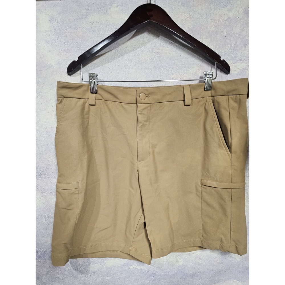 WILLIT Men's 36w 7"HIKING CARGO  SHORTS w/ ZIP POCKETS - Water-Repellent - TAN